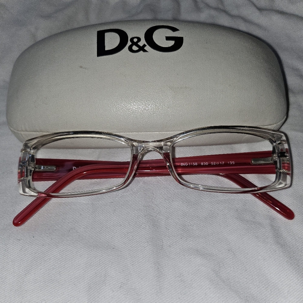 D&G Red and Clear Glasses